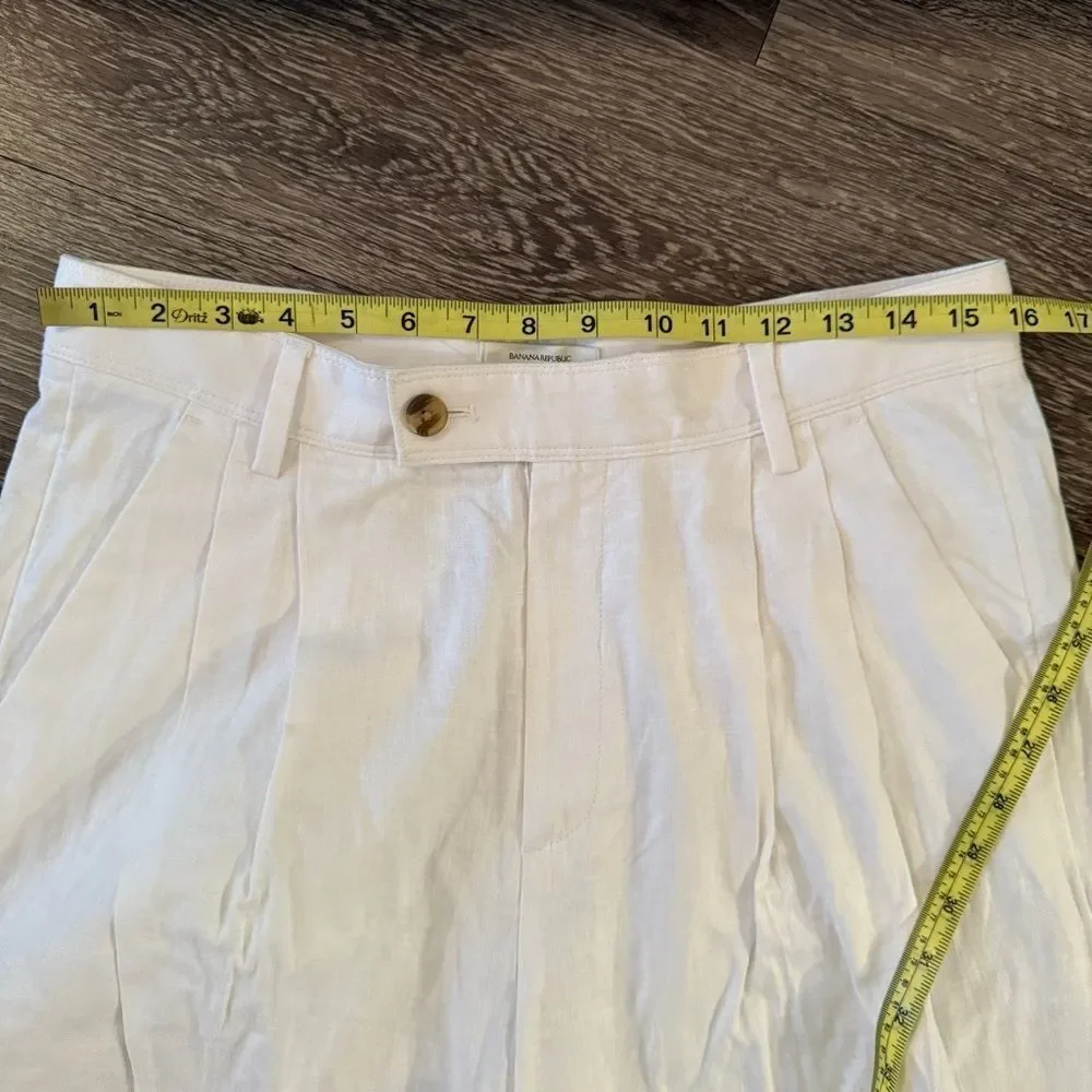 Banana Republic Factory Linen Blend Wide Leg